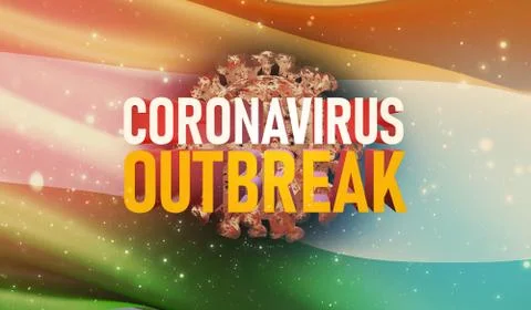 Coronavirus COVID-19 outbreak concept, health threatening virus, background Stock Illustration
