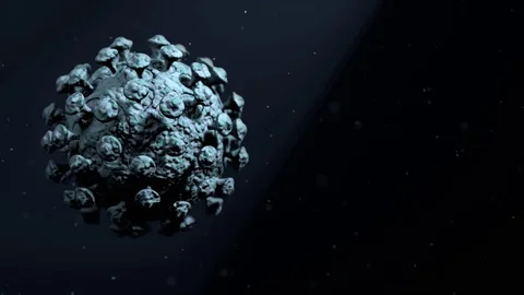 Coronavirus COVID-19 Rotating Offset Animation Video stock 129565699