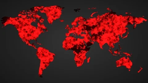 Coronavirus (COVID-19) spread around the world . Stock Footage 127301042