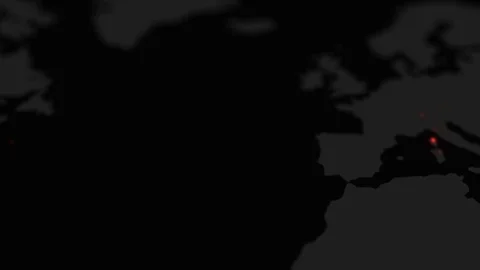 Coronavirus (COVID-19) Spreading World Map 4K Video stock 127680448