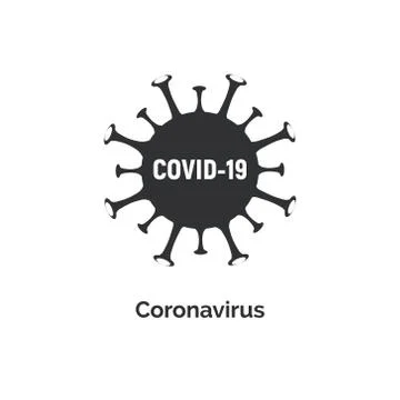 Coronavirus covid 19 vector icon. Pandemic corona virus illustration sign Stock Illustration