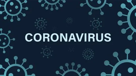 Coronavirus, covid template, pattern with virus icons. 库存插图