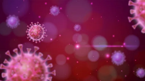 Coronavirus Covid19 moving background Stock Footage 127837030