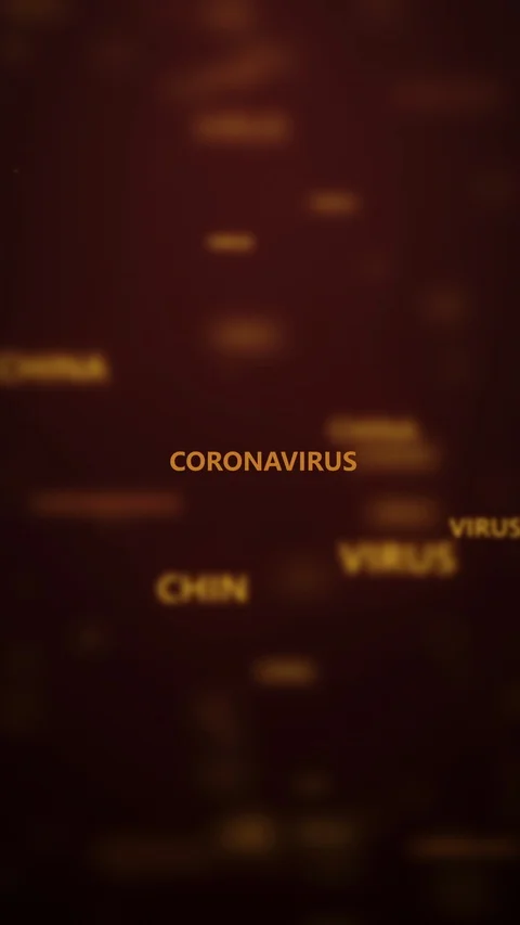 Coronavirus dangerous flu background Vídeo Stock 124976432