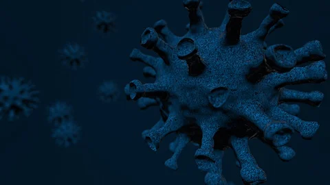 Coronavirus dangerous flu background 動画素材 128124888