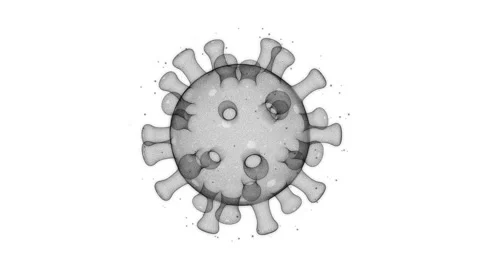 Coronavirus digital hologram Stock Footage 172036587
