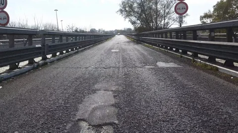 Coronavirus effect on Rome traffic Stock-Footage 126754639