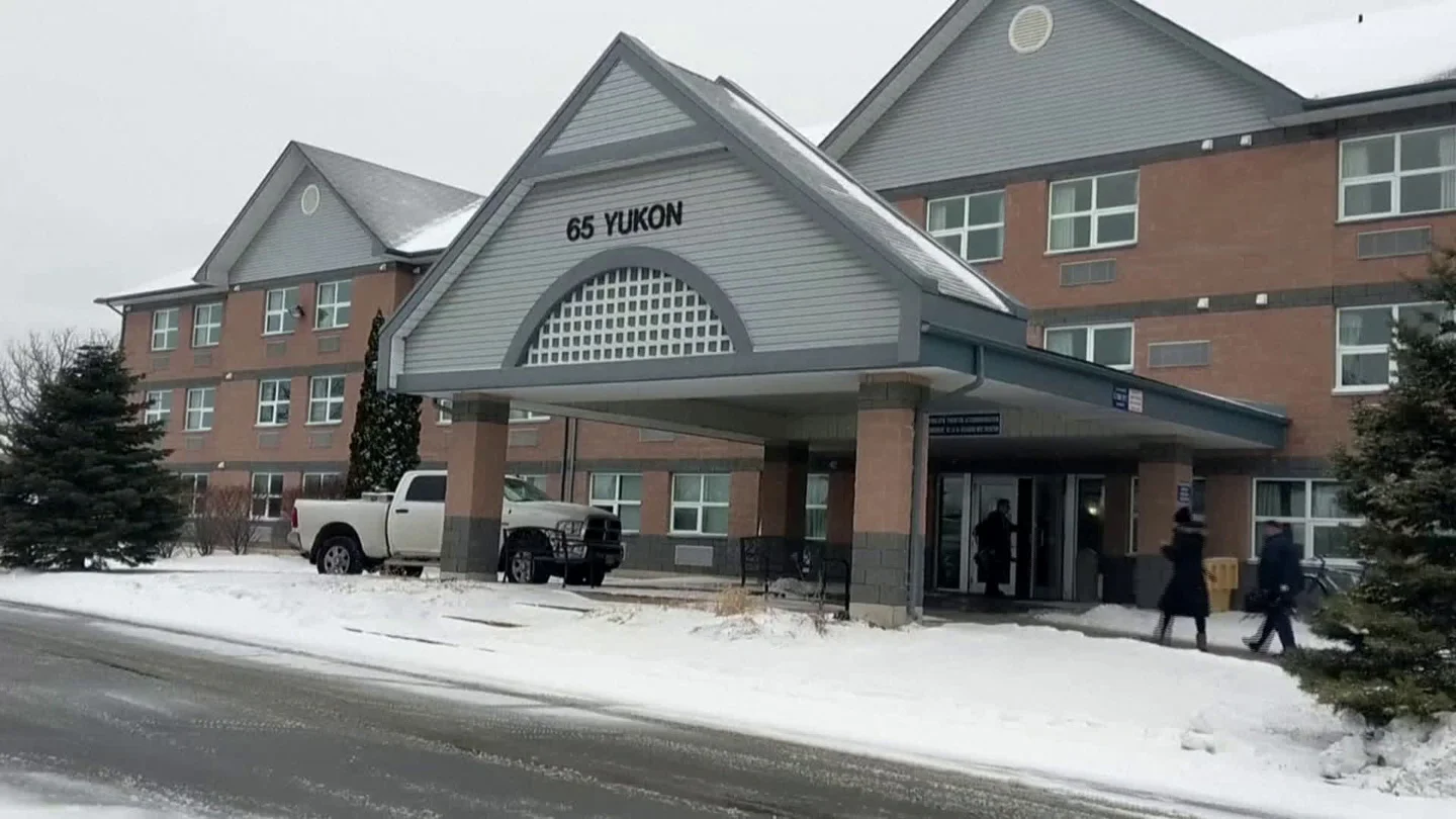 Coronavirus Evacuees Arrive At Canadian Base Stock Footage