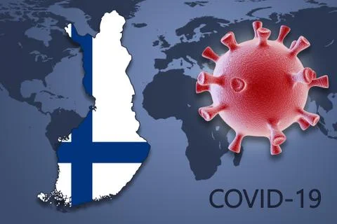 Coronavirus in Finland Stock Illustration