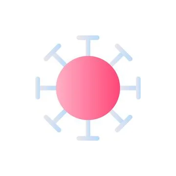 Coronavirus flat gradient two-color ui icon Illustrazione stock