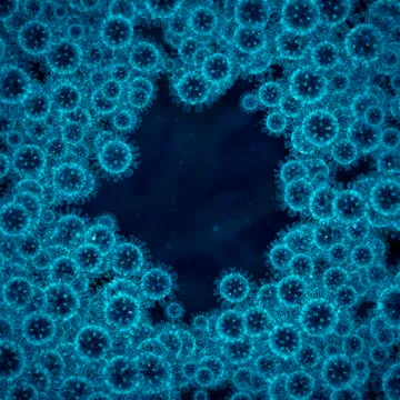 Coronavirus frame concept Stock-Illustration