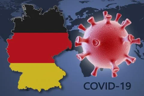 Coronavirus in Germany Stock Illustration