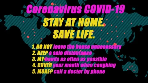 Coronavirus. Global Infection Map. Covid 19. Stock Footage 128735079
