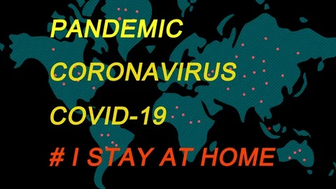 Coronavirus. Global Infection Map. Covid 19. Stock Footage 128735090
