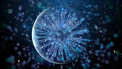 Coronavirus global pandemic background Stock Footage 127280871