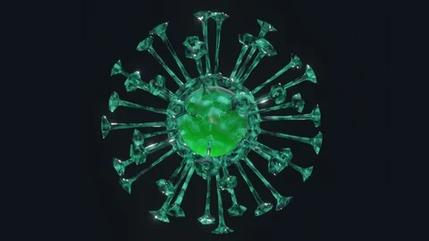 Coronavirus Green 4k Stock Footage 123416935