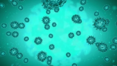 Coronavirus green background 스톡 동영상 127517955
