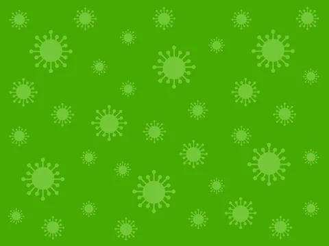 Coronavirus Green Background Stock Illustration