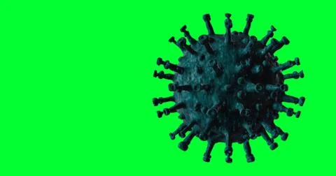 Coronavirus  on Green Screen Stock Illustration