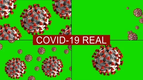 Coronavirus in green screen real Stock Footage 127008675
