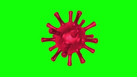 Coronavirus Greenscreen Element - 4K Loop Video stock 130204168