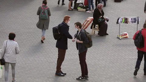 Coronavirus greeting Stock Footage 142517487