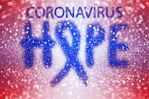 Coronavirus Hope Background Stock Illustration