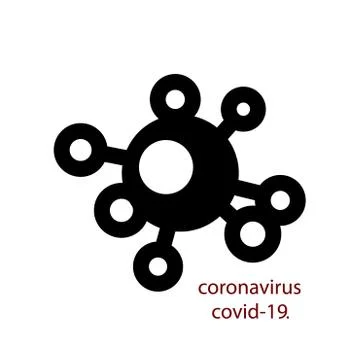 Coronavirus icon. Danger bacterium isolated on white background Stock Illustration