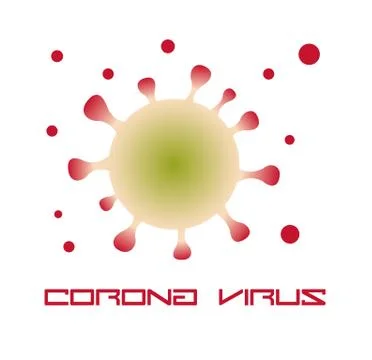 Coronavirus icon logo vector Illustration Stock Illustration