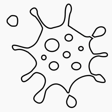 Coronavirus icon. SARS-CoV-2 infection. Stock Illustration