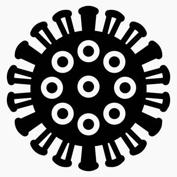 Coronavirus icon. SARS-CoV-2 infection. Stock Illustration