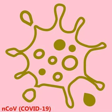 Coronavirus icon. SARS-CoV-2 infection. Stock Illustration