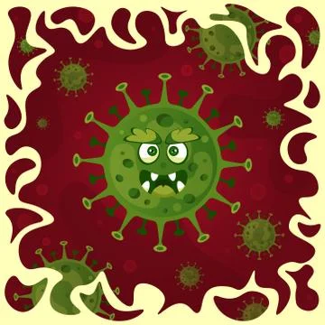 Coronavirus illustration Stock Illustration