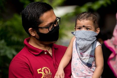 Coronavirus India -  Immunisation programme 库存照片