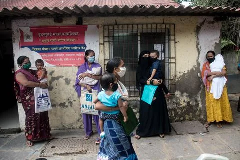 Coronavirus India -  Immunisation programme Stock Photos