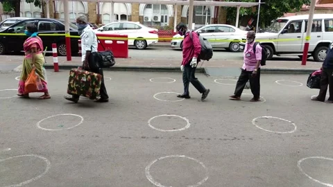 Coronavirus India lockdown Migrant workers in Mumbai Stock Footage 143959355