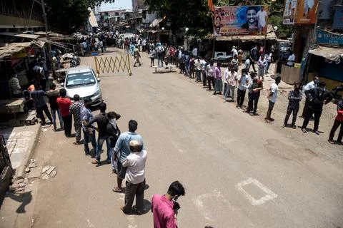 Coronavirus India lockdown - Migrant workers Stock Photos