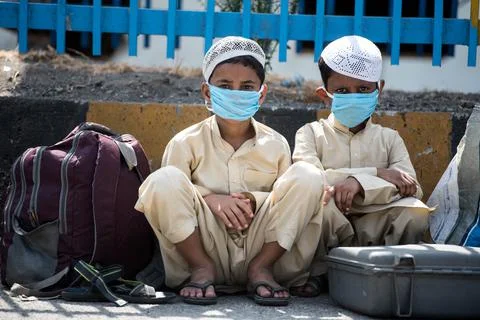 Coronavirus India lockdown - Migrant workers Stockfoto's