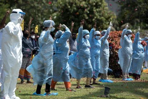 Coronavirus India - Tribute to front liners Photos