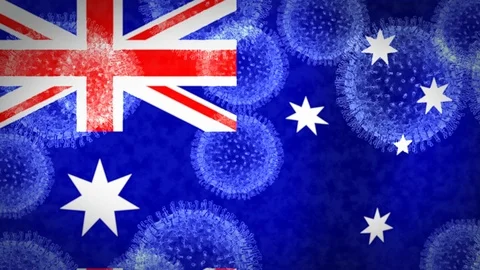 Coronavirus infects Australia, an epidemic that explodes uncontrollably Stock Footage 124523840