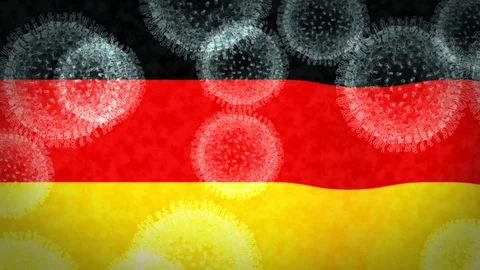 Coronavirus infects Germany, an epidemic that explodes uncontrollably Stock Footage 124527458