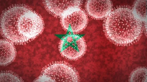 Coronavirus infects Morocco, an epidemic that explodes uncontrollably Video stock 126546464