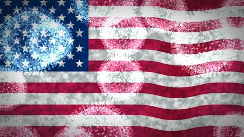 Coronavirus infects Usa, an epidemic that explodes uncontrollably Stock-Footage 124320249