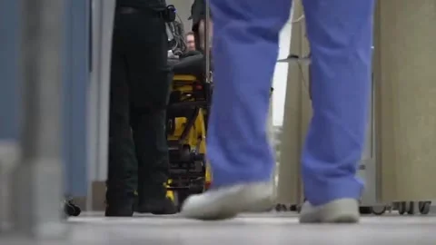 Coronavirus  Inside London's hardest hit hospital (4) Video stock 145874095