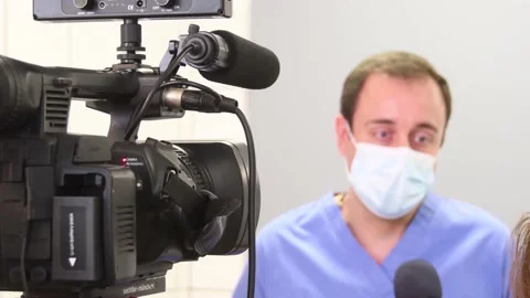 Coronavirus interview Stock Footage 130242122