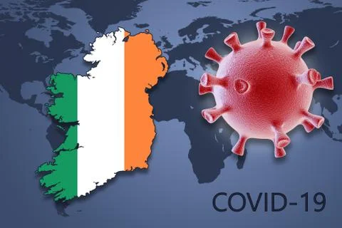 Coronavirus in Ireland Stock Illustration