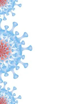 Coronavirus - isolate on a white background, format A4. Stock Illustration