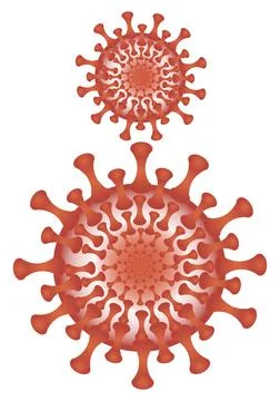 Coronavirus - isolate on a white background, format A4. Stock Illustration