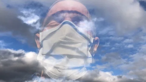 Coronavirus Isolation Face Mask Time Lapse Stock Footage 127145790