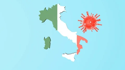 Coronavirus. Italy collapse Stock Footage 127684091